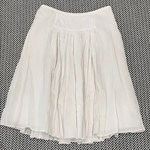 JCrew Full Pleated Skirt Vintage 90s Pale Gray EUC